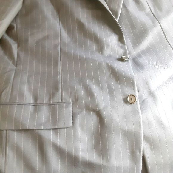 Hicky Freeman Lora Piana made in the USA black gray stripe 2 button sport coat - Picture 2 of 13